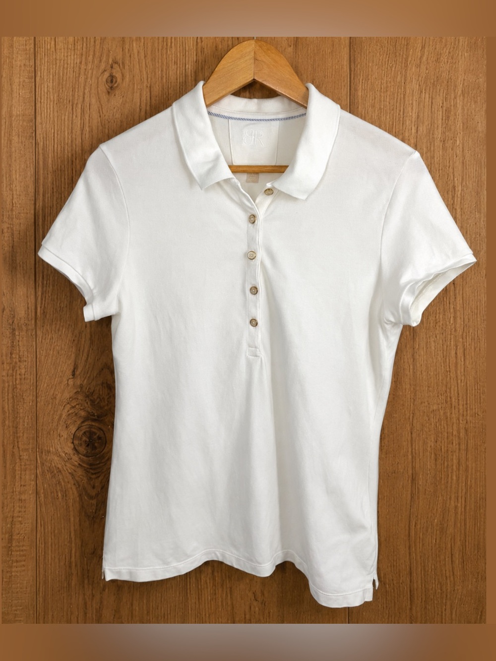 Banana Republic White Polo Shirt